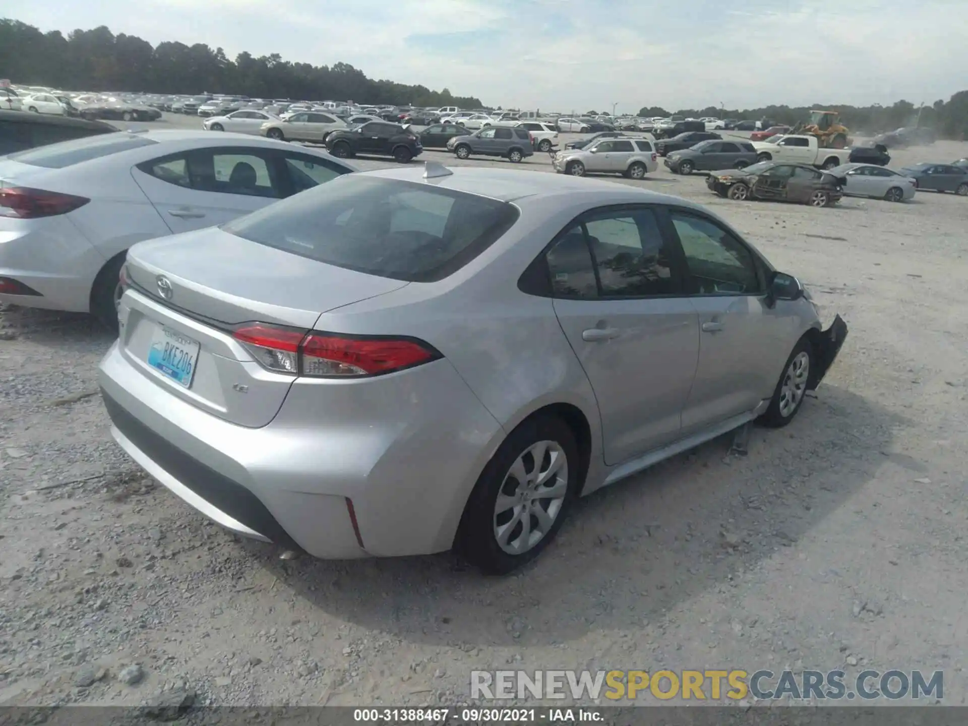 4 Photograph of a damaged car 5YFEPMAE7MP223800 TOYOTA COROLLA 2021