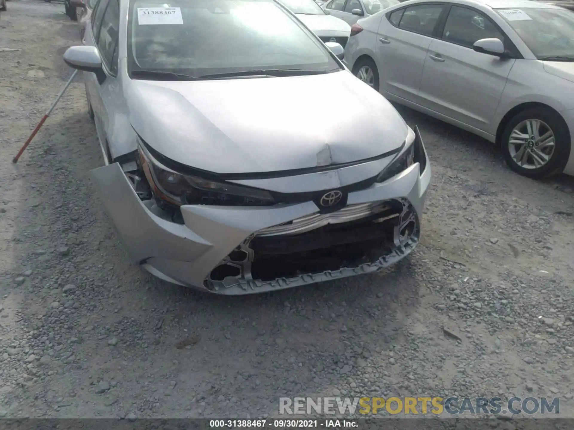 6 Photograph of a damaged car 5YFEPMAE7MP223800 TOYOTA COROLLA 2021