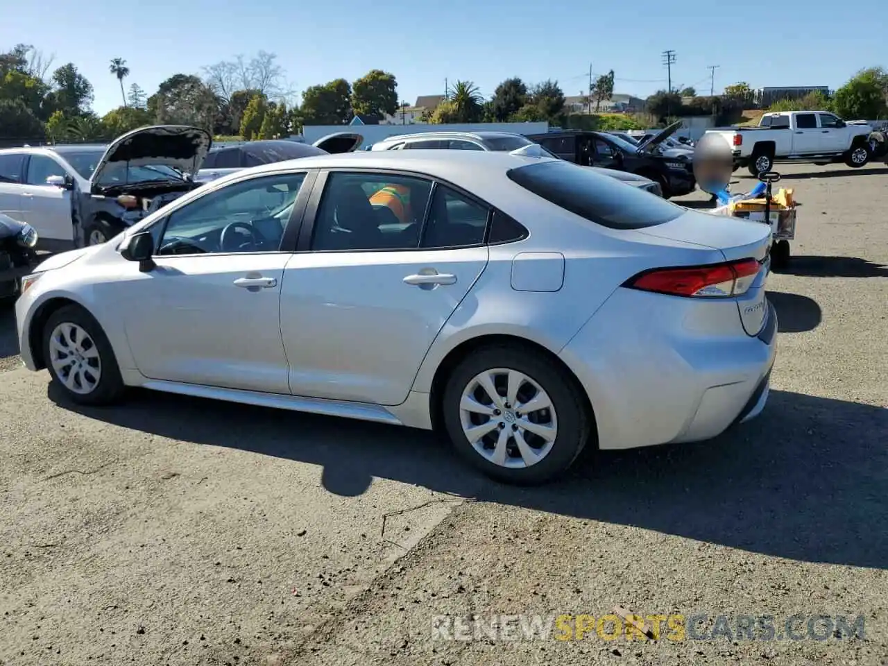 2 Photograph of a damaged car 5YFEPMAE7MP227751 TOYOTA COROLLA 2021