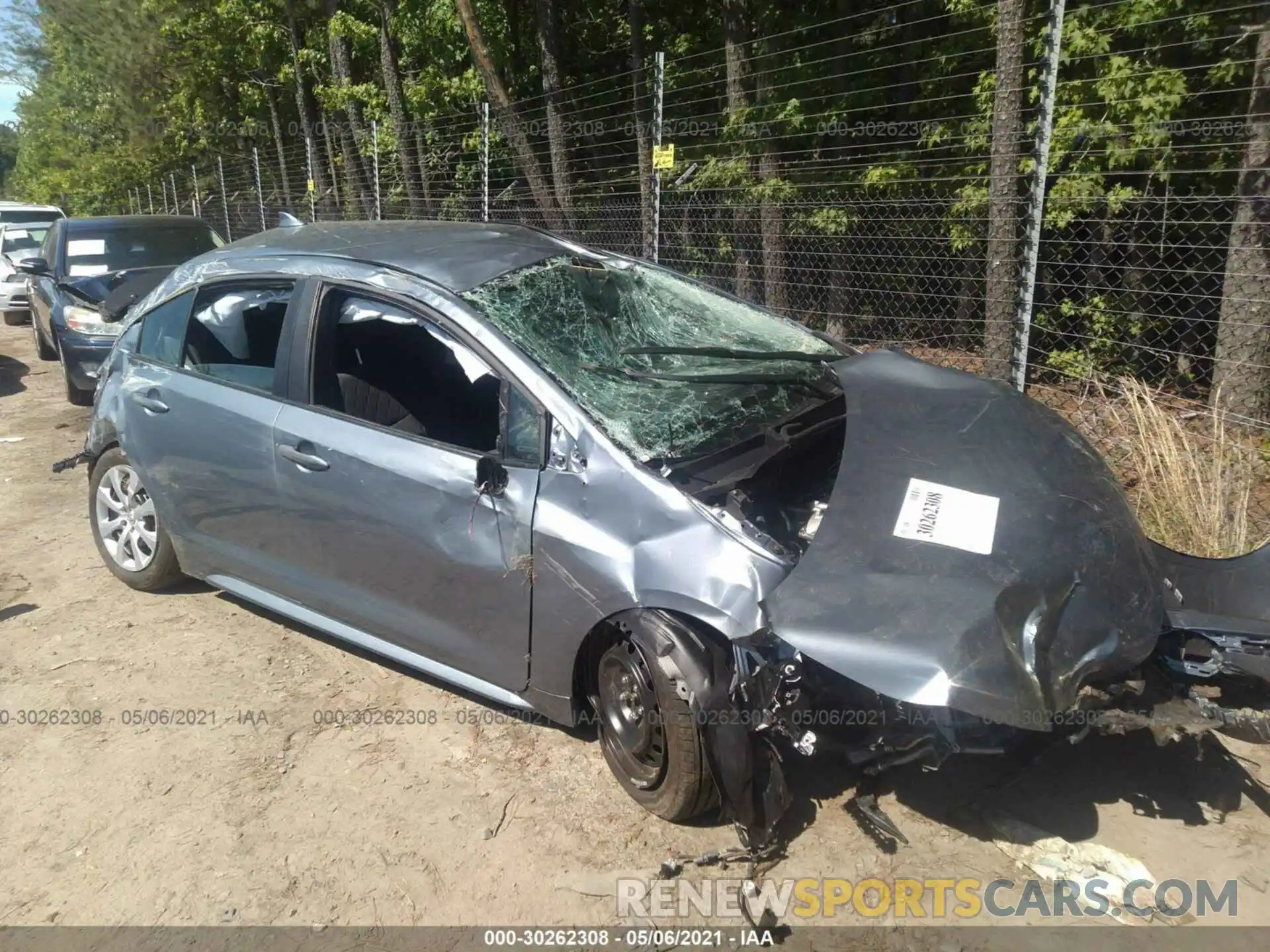 1 Photograph of a damaged car 5YFEPMAE7MP228849 TOYOTA COROLLA 2021