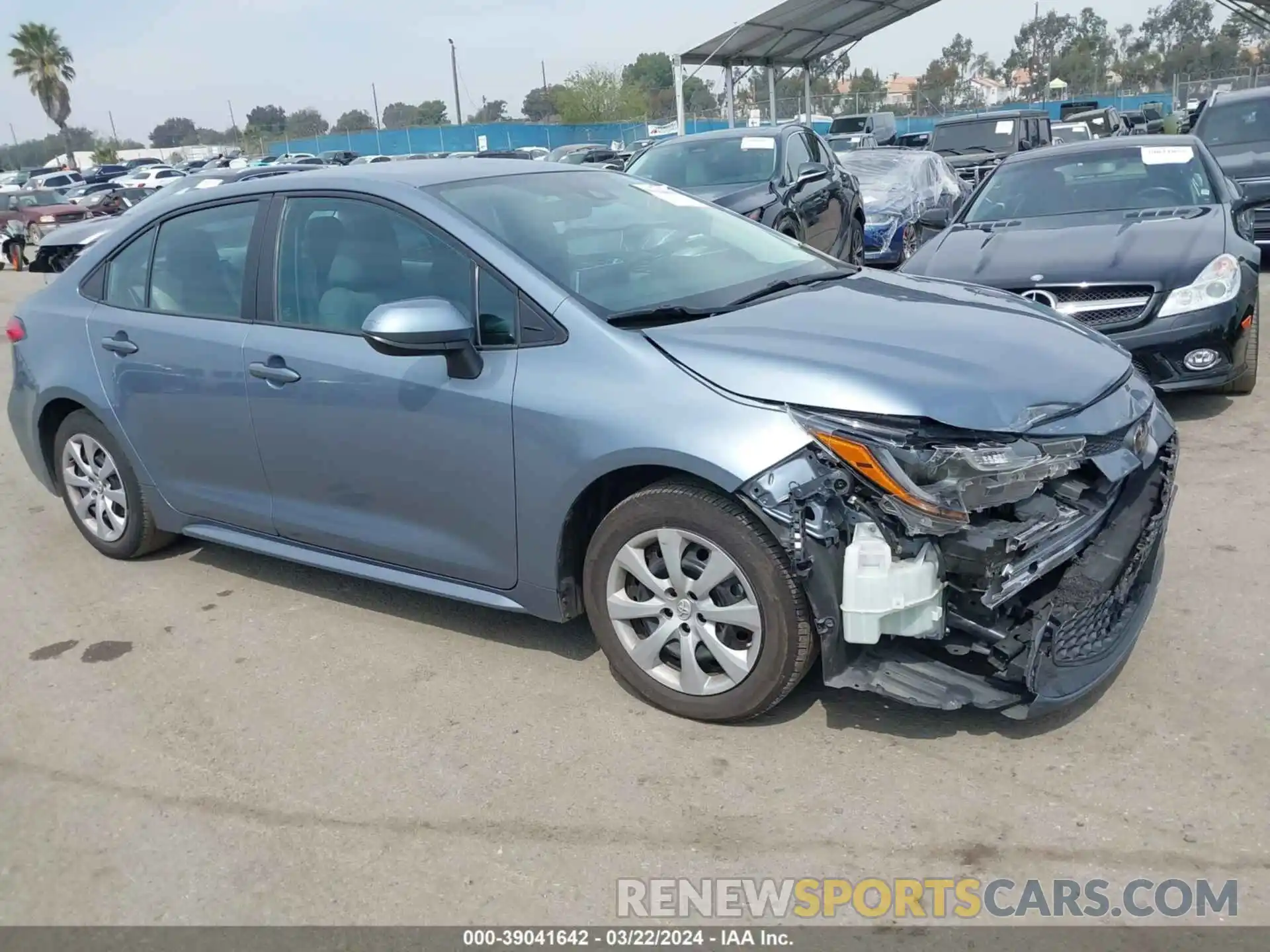 1 Photograph of a damaged car 5YFEPMAE7MP228883 TOYOTA COROLLA 2021