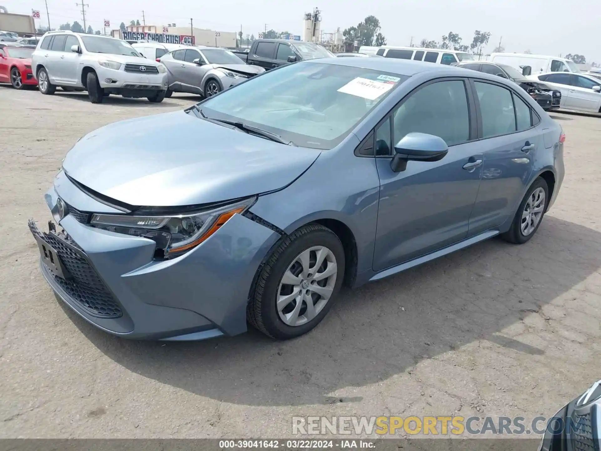 2 Photograph of a damaged car 5YFEPMAE7MP228883 TOYOTA COROLLA 2021