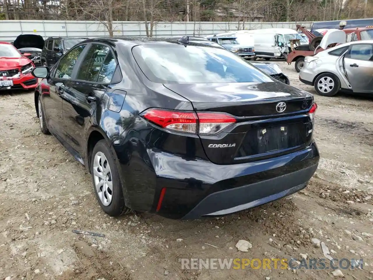 3 Photograph of a damaged car 5YFEPMAE7MP229600 TOYOTA COROLLA 2021