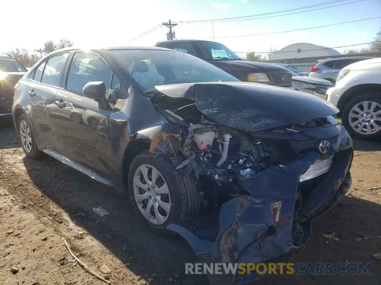 1 Photograph of a damaged car 5YFEPMAE7MP230021 TOYOTA COROLLA 2021