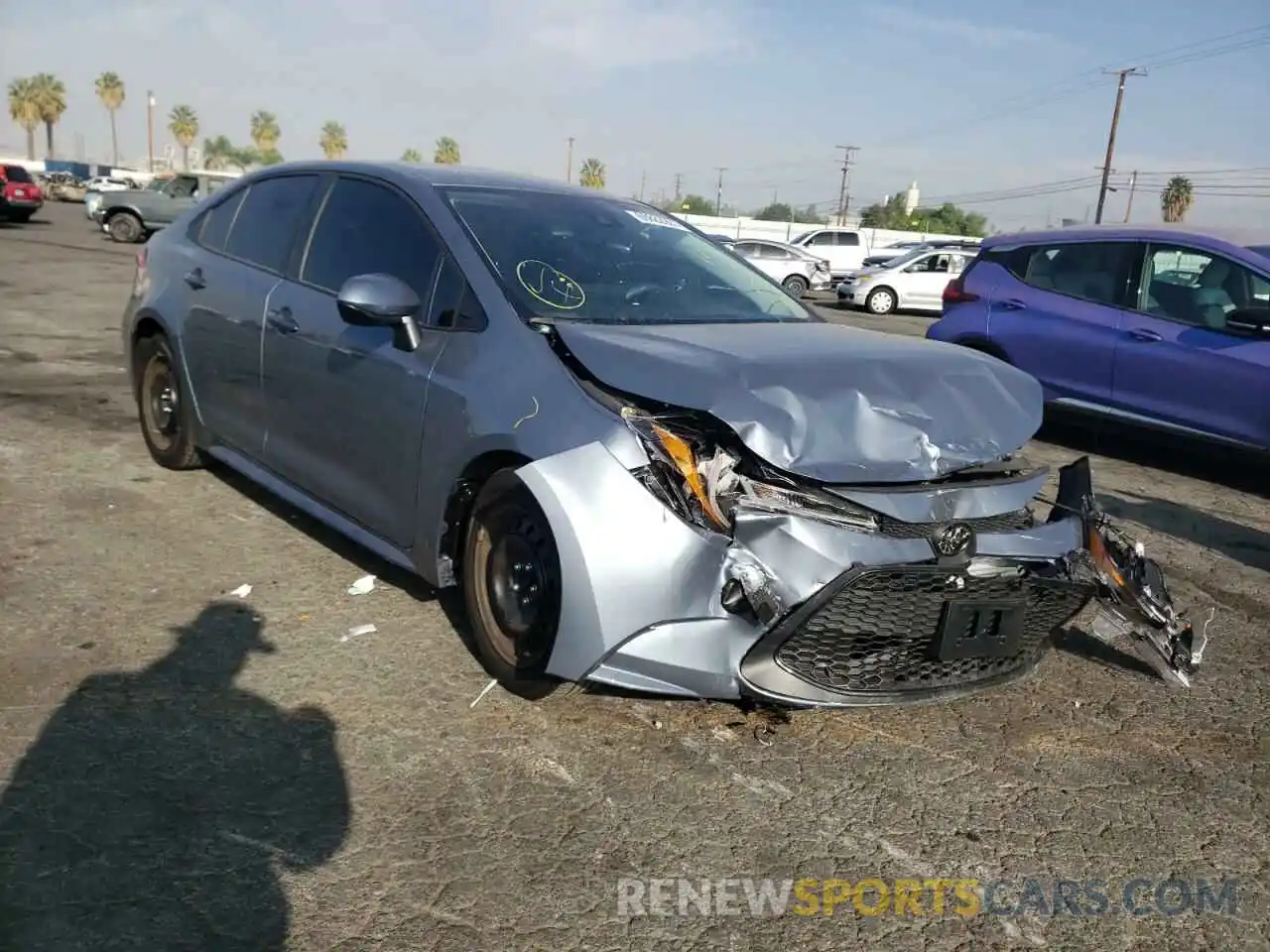 1 Photograph of a damaged car 5YFEPMAE7MP230407 TOYOTA COROLLA 2021