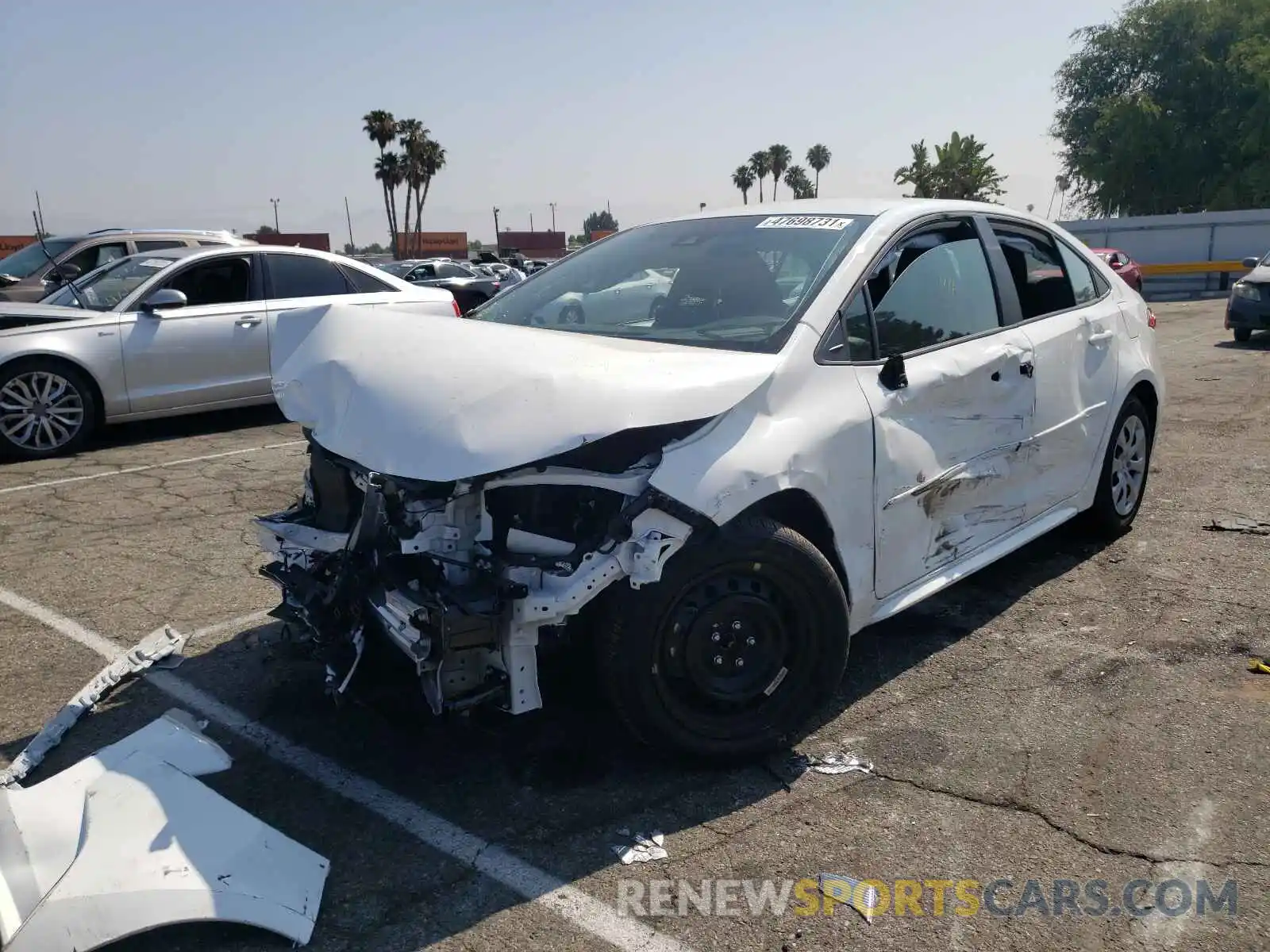 2 Photograph of a damaged car 5YFEPMAE7MP230813 TOYOTA COROLLA 2021