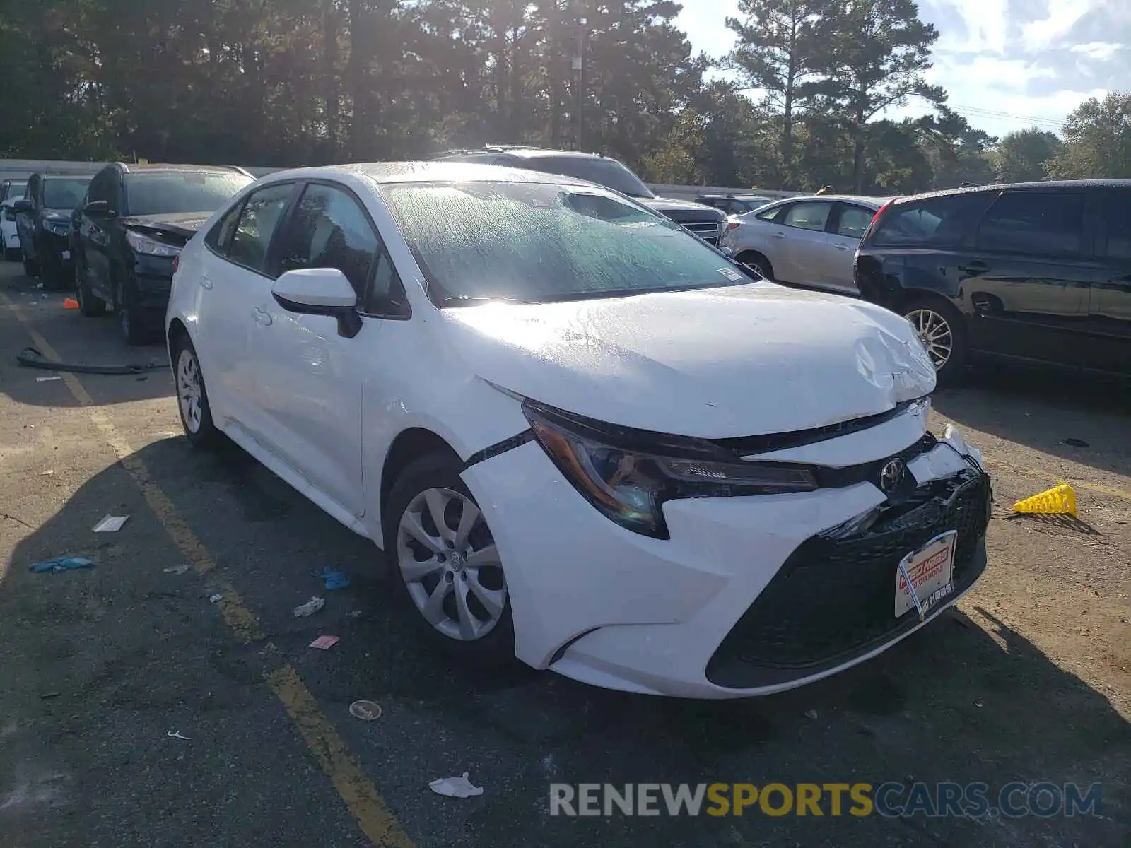 1 Photograph of a damaged car 5YFEPMAE7MP231329 TOYOTA COROLLA 2021