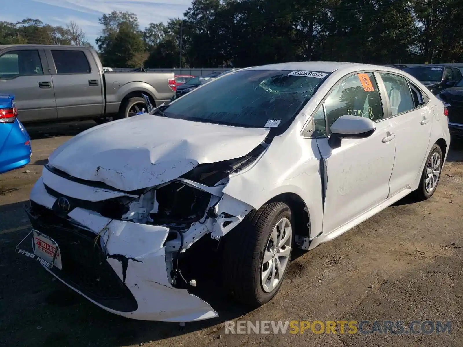 2 Photograph of a damaged car 5YFEPMAE7MP231329 TOYOTA COROLLA 2021