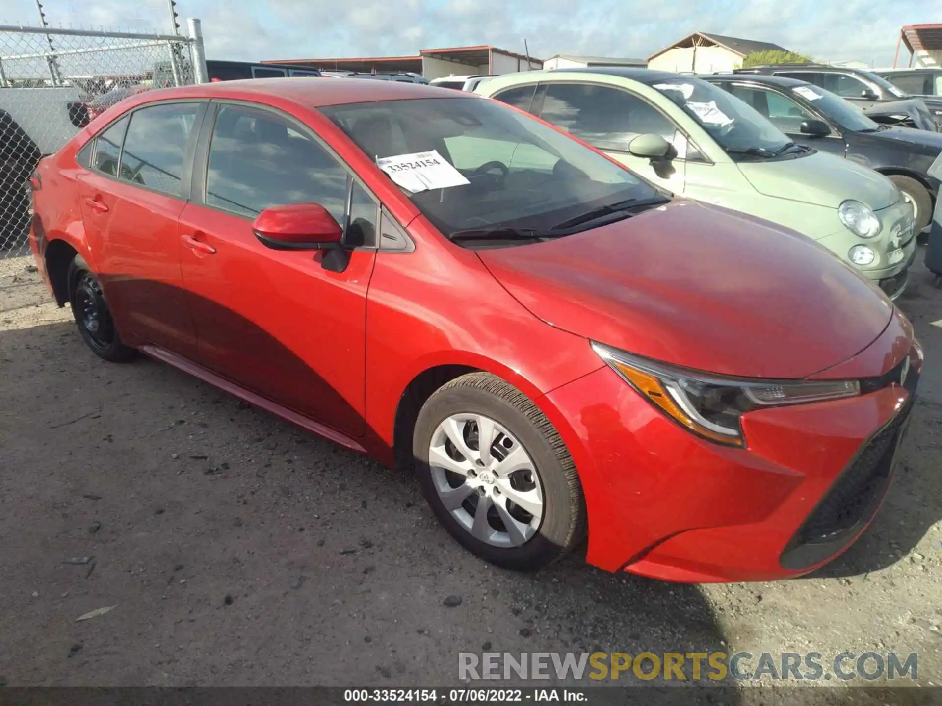 1 Photograph of a damaged car 5YFEPMAE7MP232240 TOYOTA COROLLA 2021