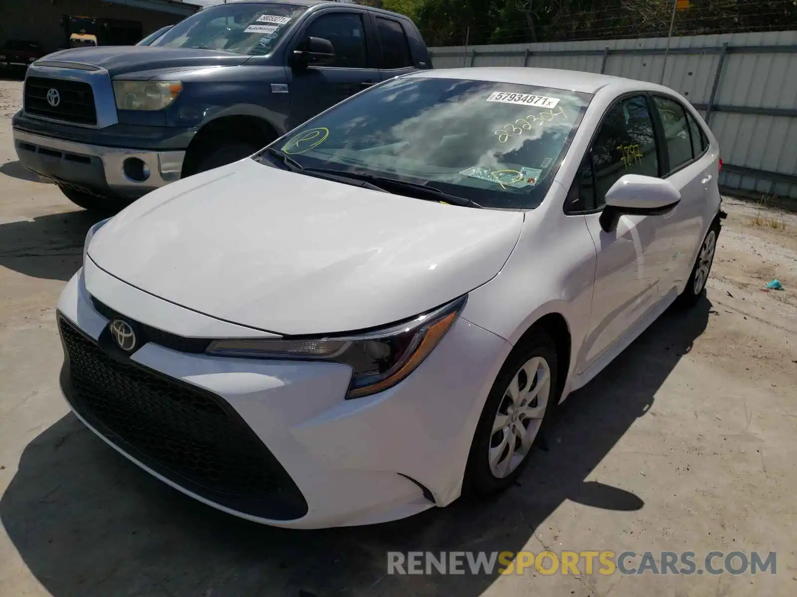 2 Photograph of a damaged car 5YFEPMAE7MP232304 TOYOTA COROLLA 2021