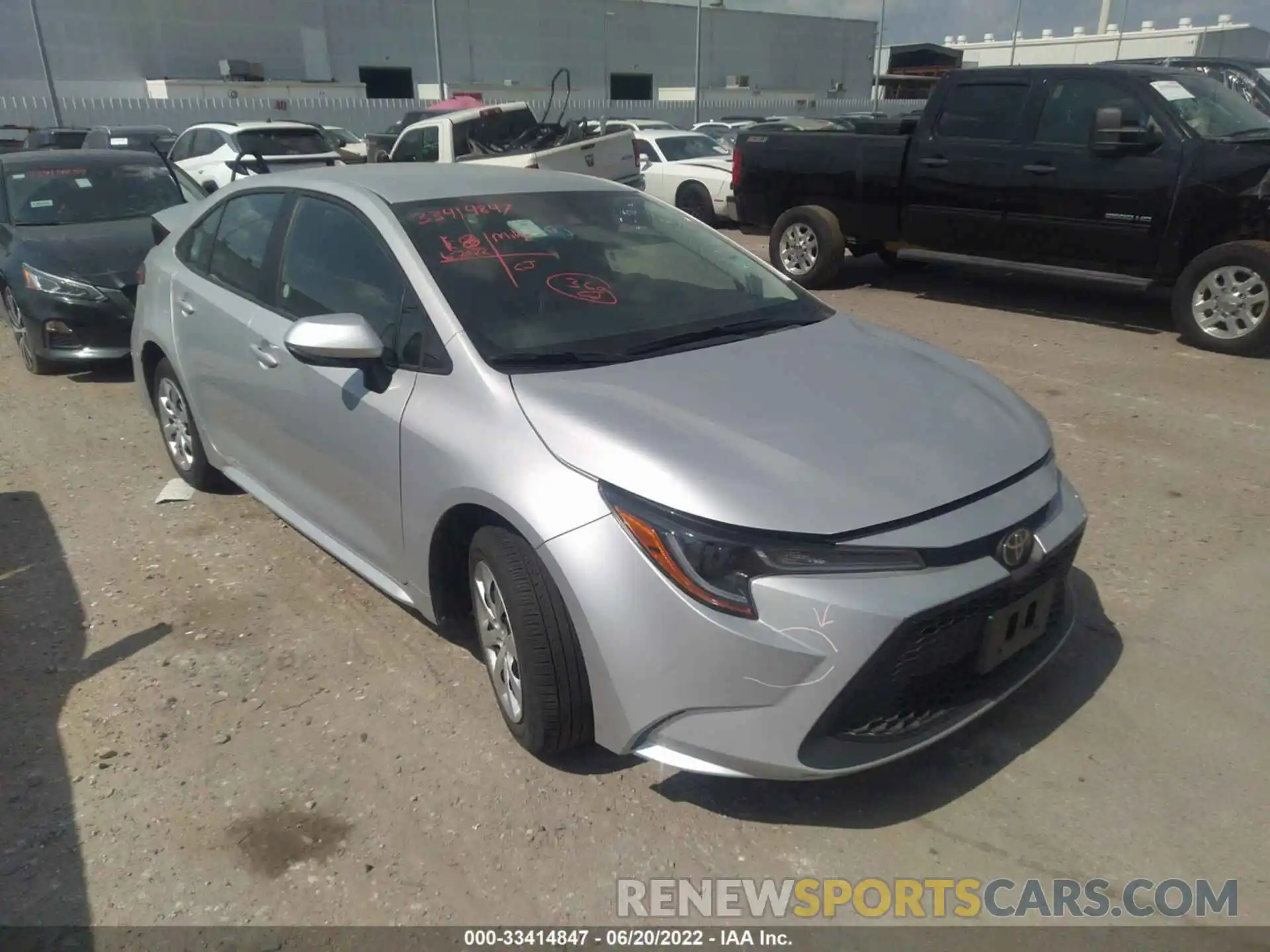 1 Photograph of a damaged car 5YFEPMAE7MP232500 TOYOTA COROLLA 2021