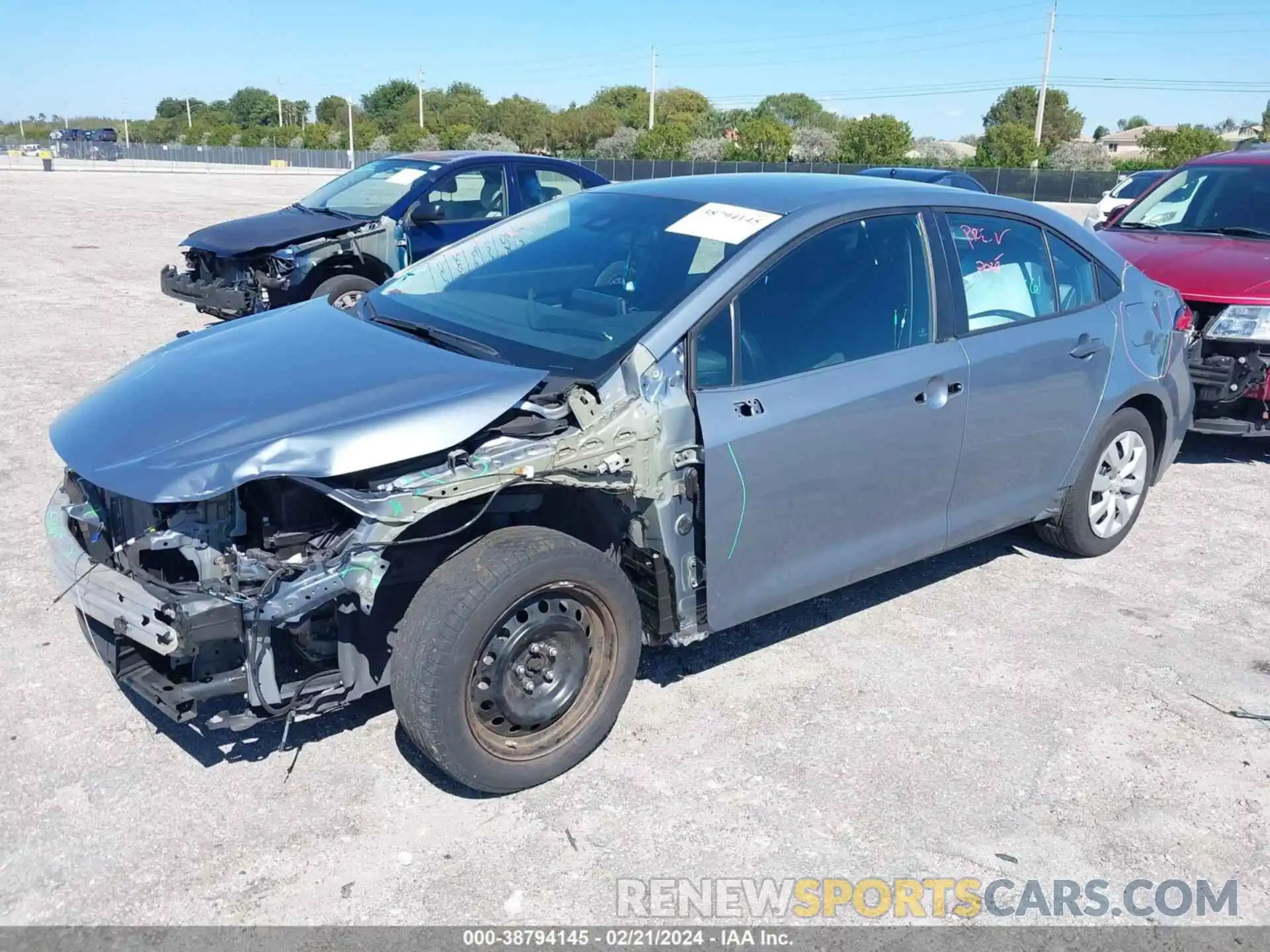 2 Photograph of a damaged car 5YFEPMAE7MP232643 TOYOTA COROLLA 2021