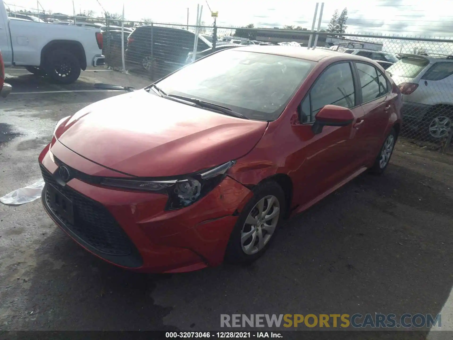 2 Photograph of a damaged car 5YFEPMAE7MP233534 TOYOTA COROLLA 2021