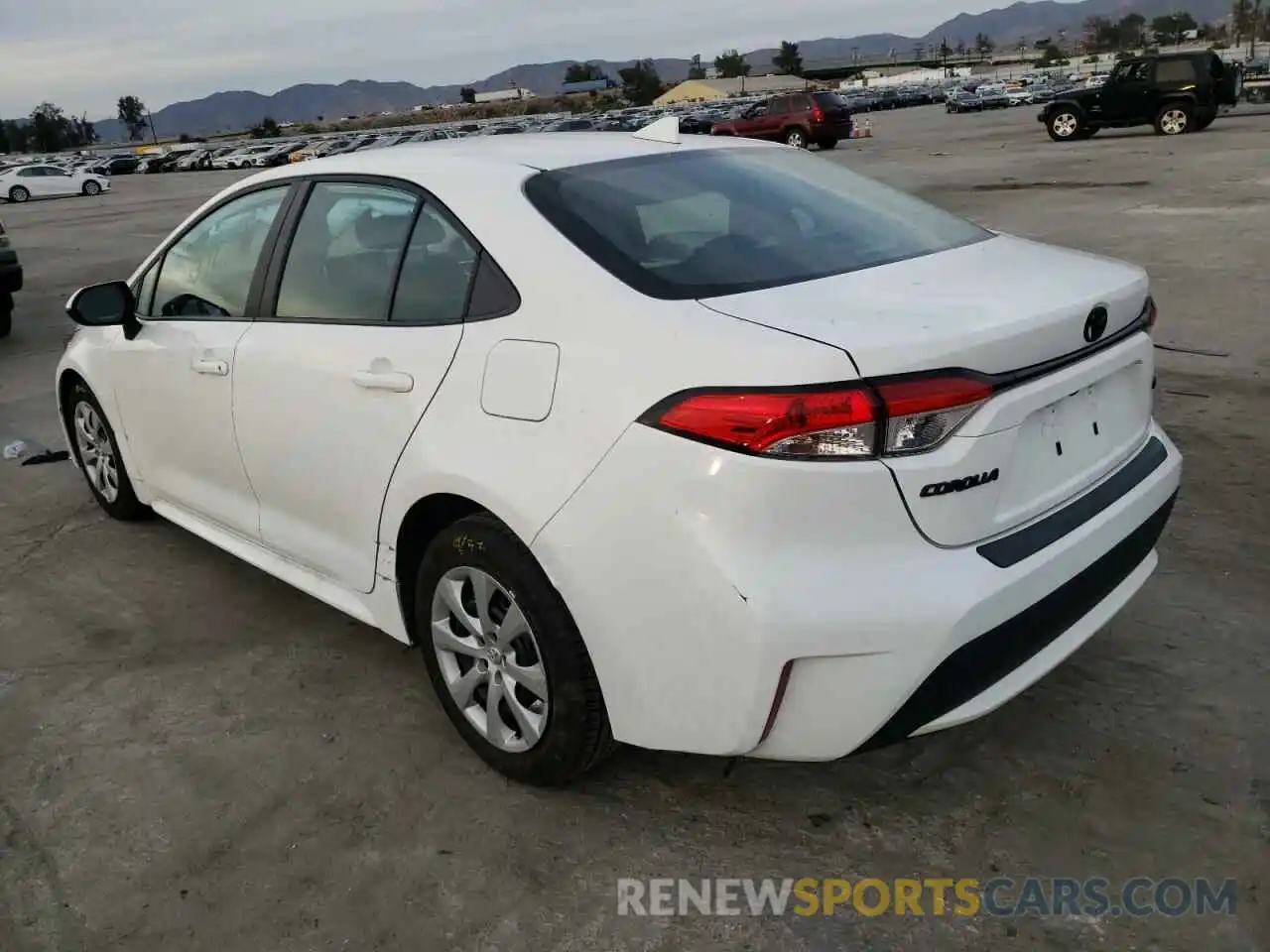 3 Photograph of a damaged car 5YFEPMAE7MP235638 TOYOTA COROLLA 2021