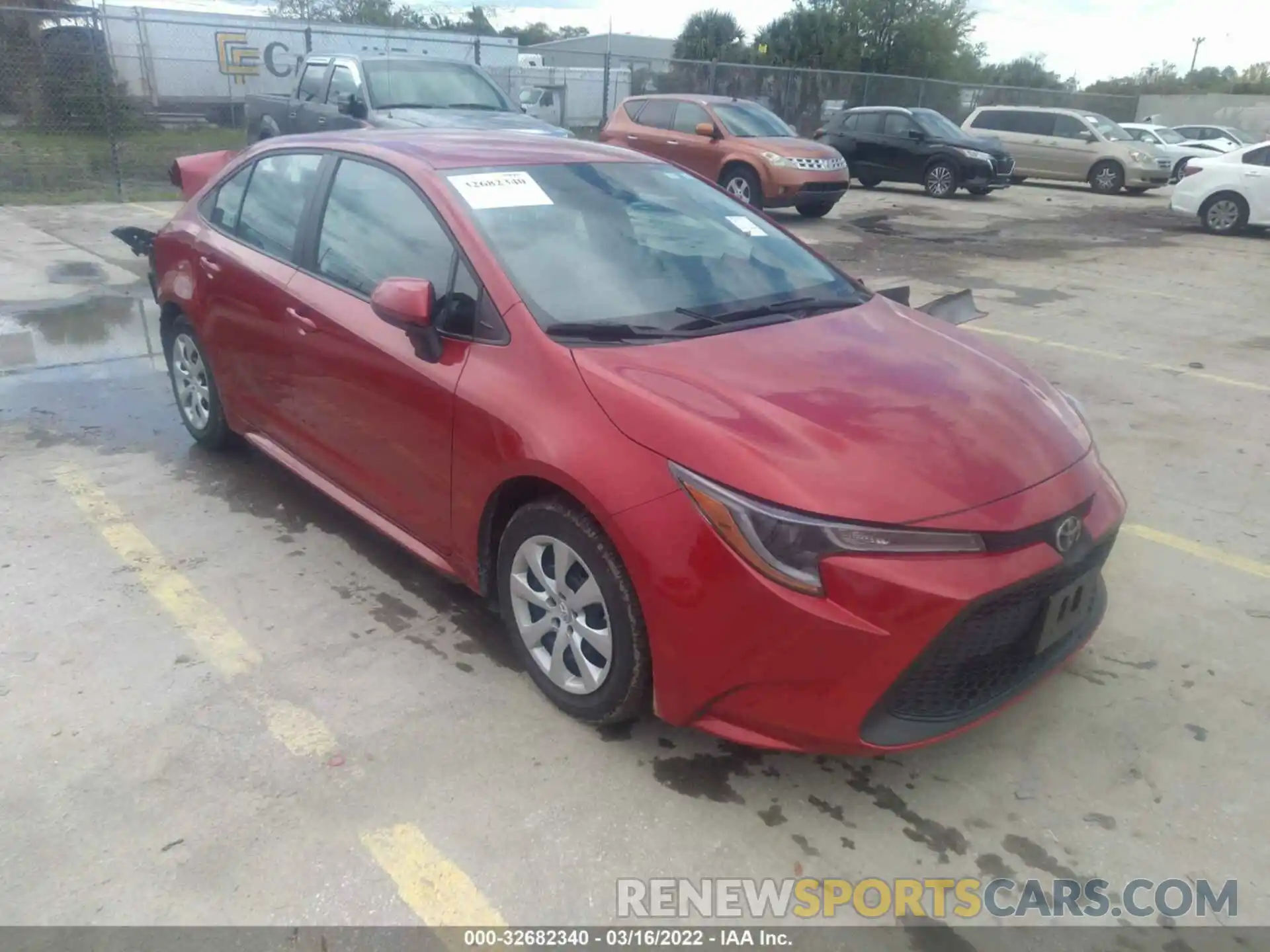 1 Photograph of a damaged car 5YFEPMAE7MP236532 TOYOTA COROLLA 2021