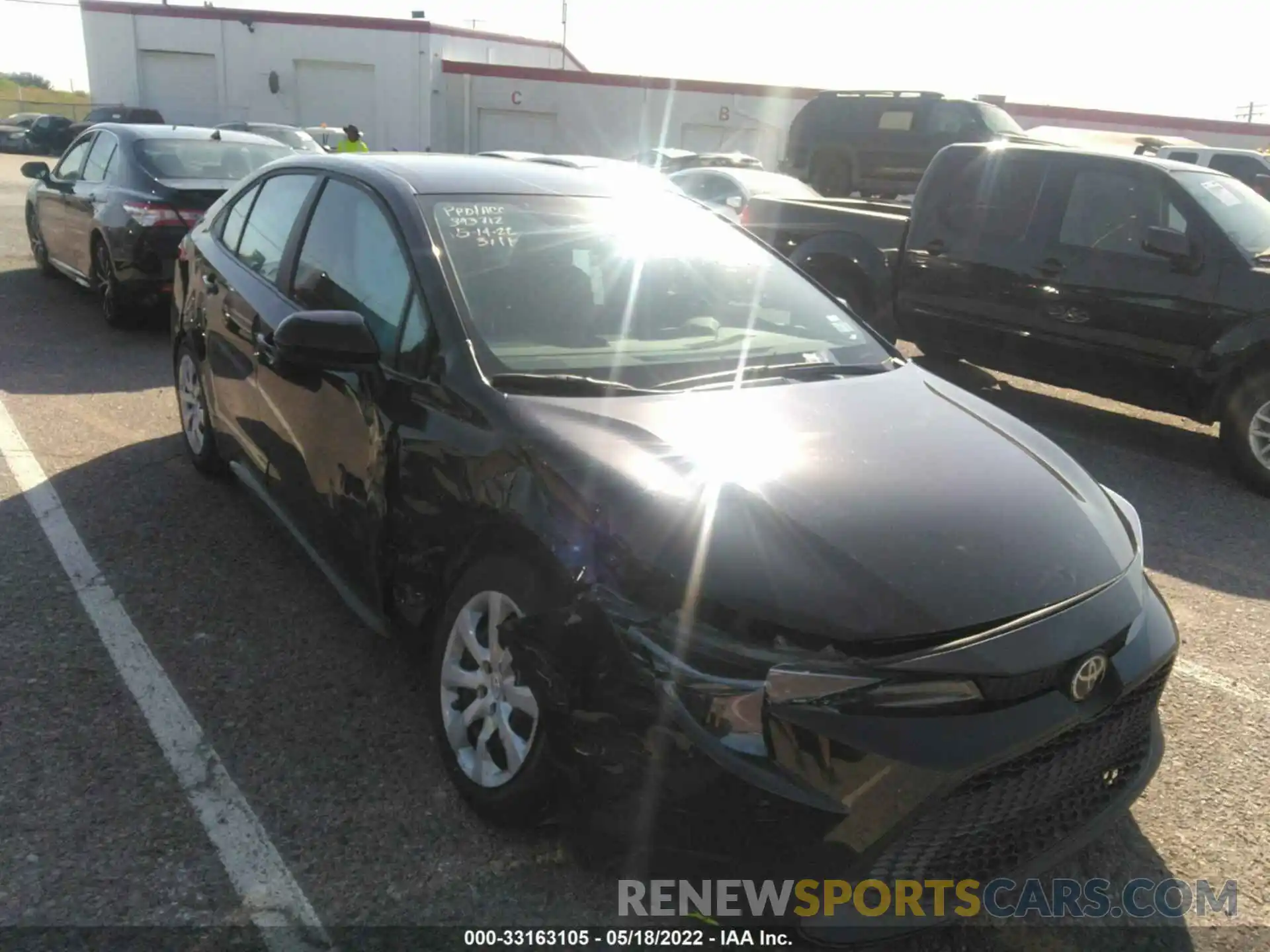 1 Photograph of a damaged car 5YFEPMAE7MP237714 TOYOTA COROLLA 2021