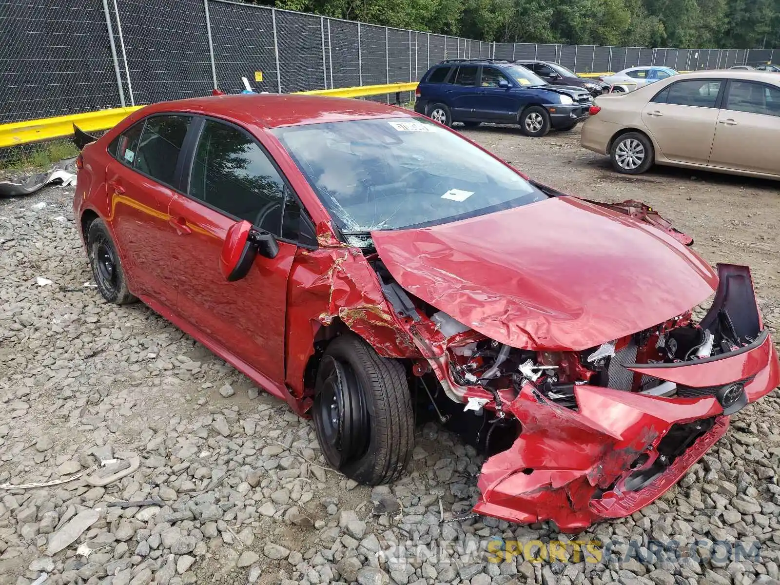 1 Photograph of a damaged car 5YFEPMAE7MP237910 TOYOTA COROLLA 2021