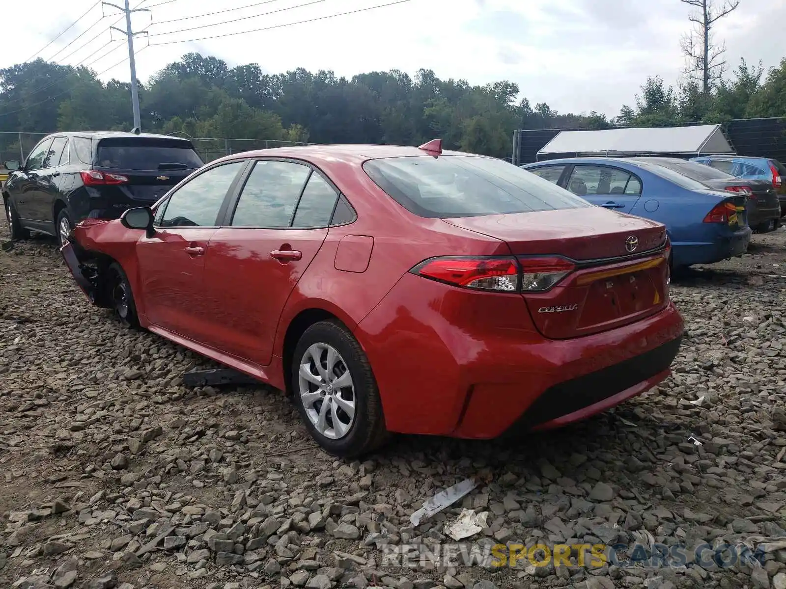 3 Photograph of a damaged car 5YFEPMAE7MP237910 TOYOTA COROLLA 2021