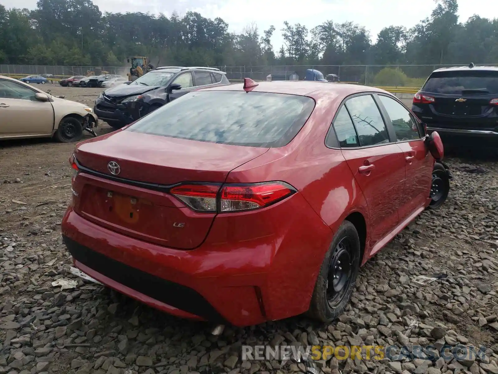 4 Photograph of a damaged car 5YFEPMAE7MP237910 TOYOTA COROLLA 2021