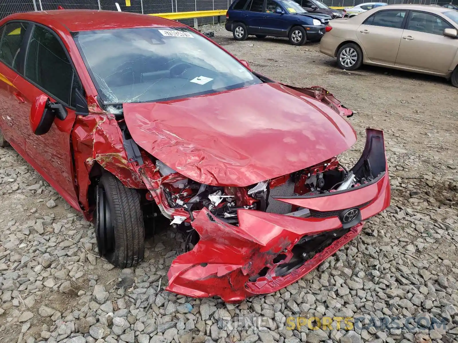 9 Photograph of a damaged car 5YFEPMAE7MP237910 TOYOTA COROLLA 2021