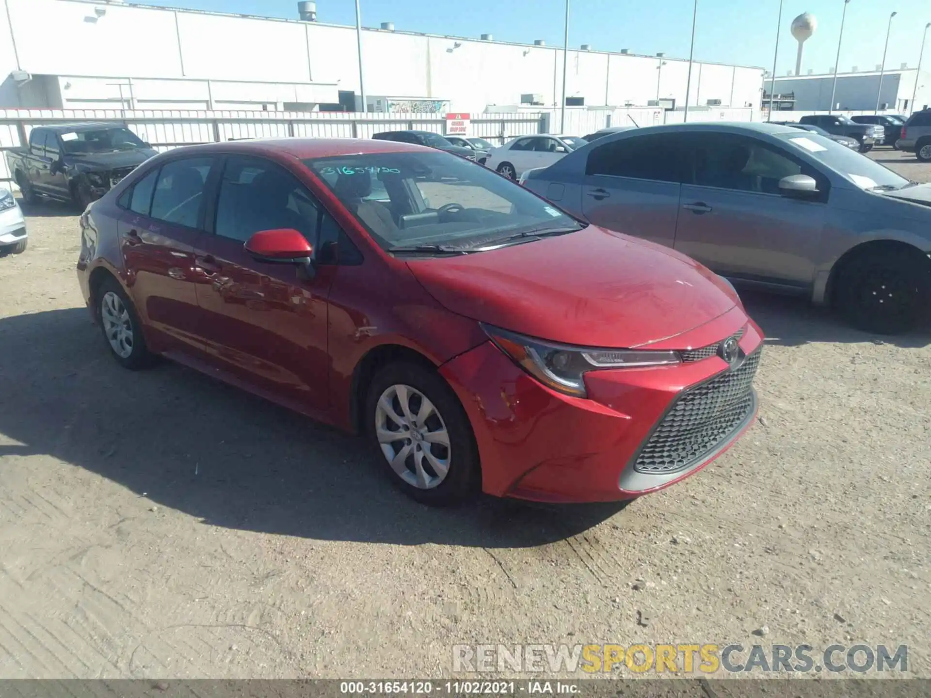 1 Photograph of a damaged car 5YFEPMAE7MP238040 TOYOTA COROLLA 2021