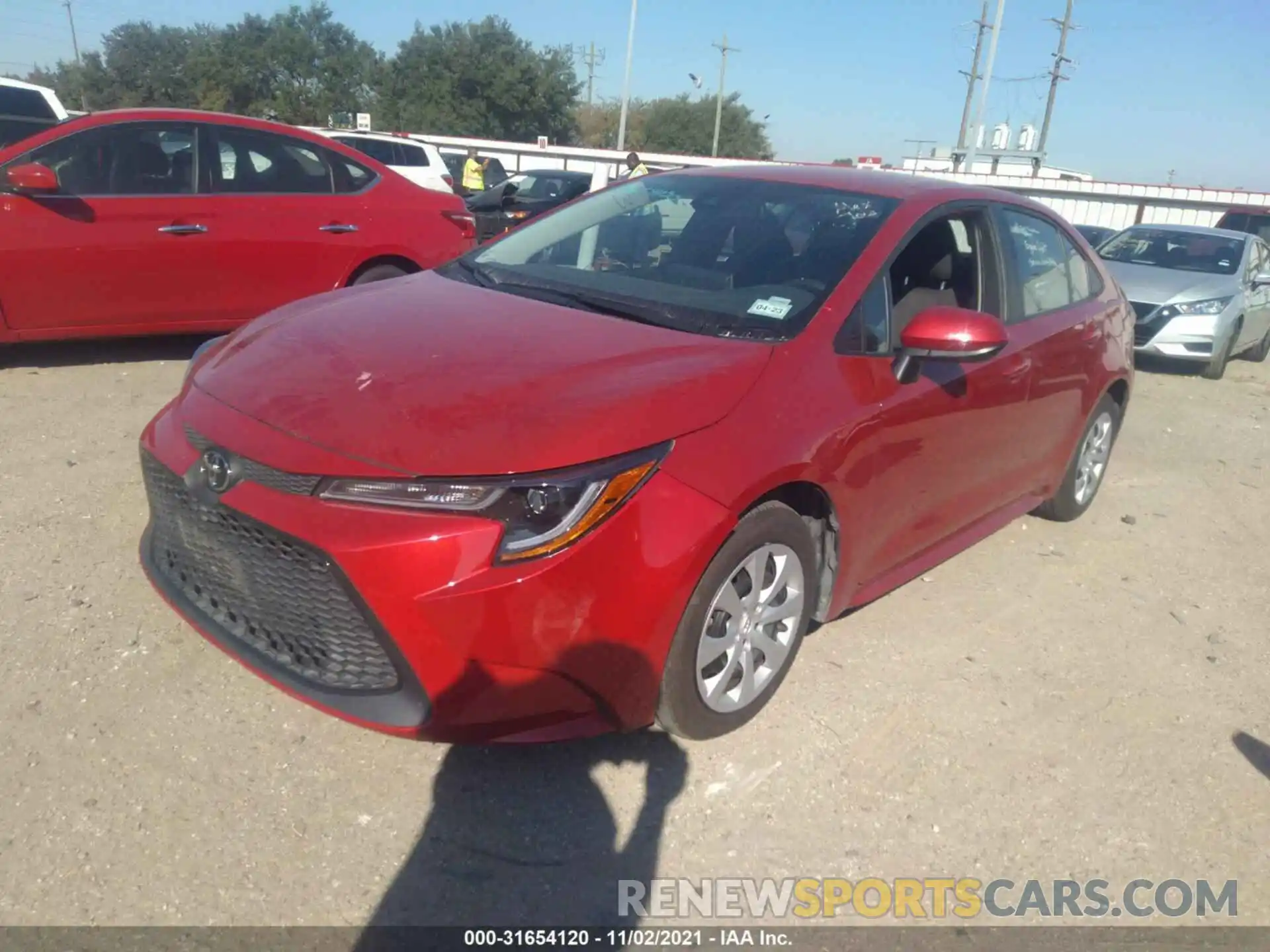 2 Photograph of a damaged car 5YFEPMAE7MP238040 TOYOTA COROLLA 2021