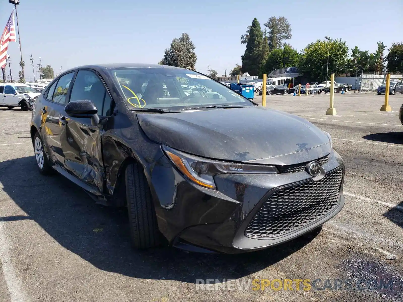 1 Photograph of a damaged car 5YFEPMAE7MP238121 TOYOTA COROLLA 2021