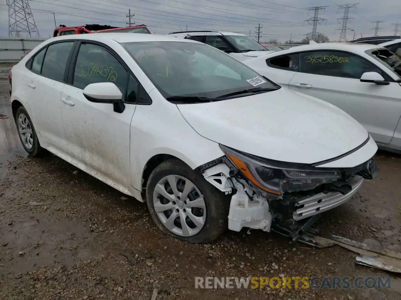 1 Photograph of a damaged car 5YFEPMAE7MP242458 TOYOTA COROLLA 2021