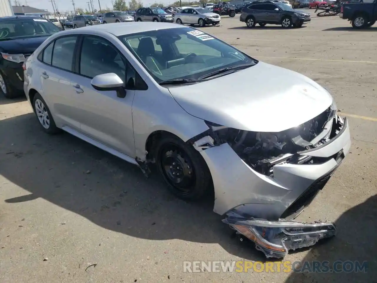 1 Photograph of a damaged car 5YFEPMAE7MP243500 TOYOTA COROLLA 2021