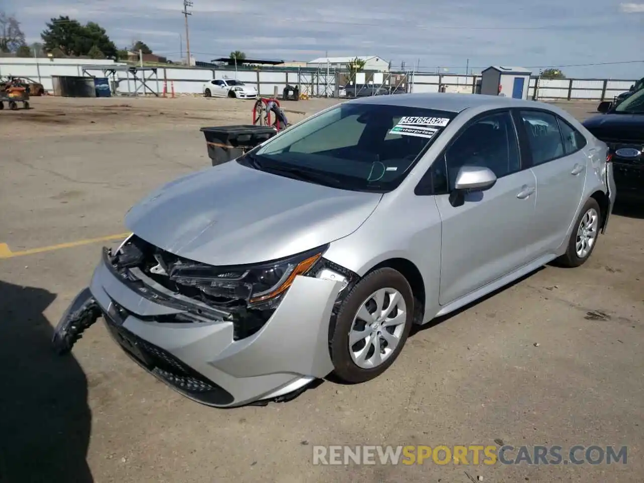 2 Photograph of a damaged car 5YFEPMAE7MP243500 TOYOTA COROLLA 2021