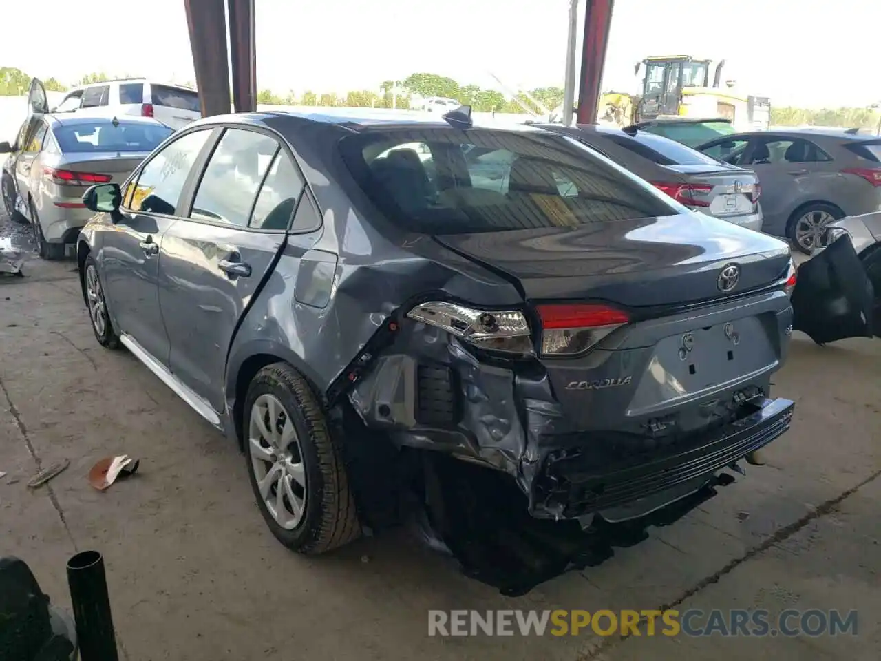 3 Photograph of a damaged car 5YFEPMAE7MP243609 TOYOTA COROLLA 2021