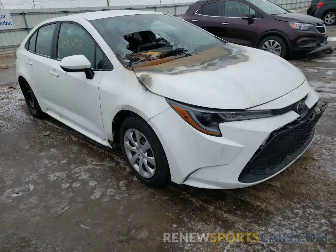 1 Photograph of a damaged car 5YFEPMAE7MP246736 TOYOTA COROLLA 2021