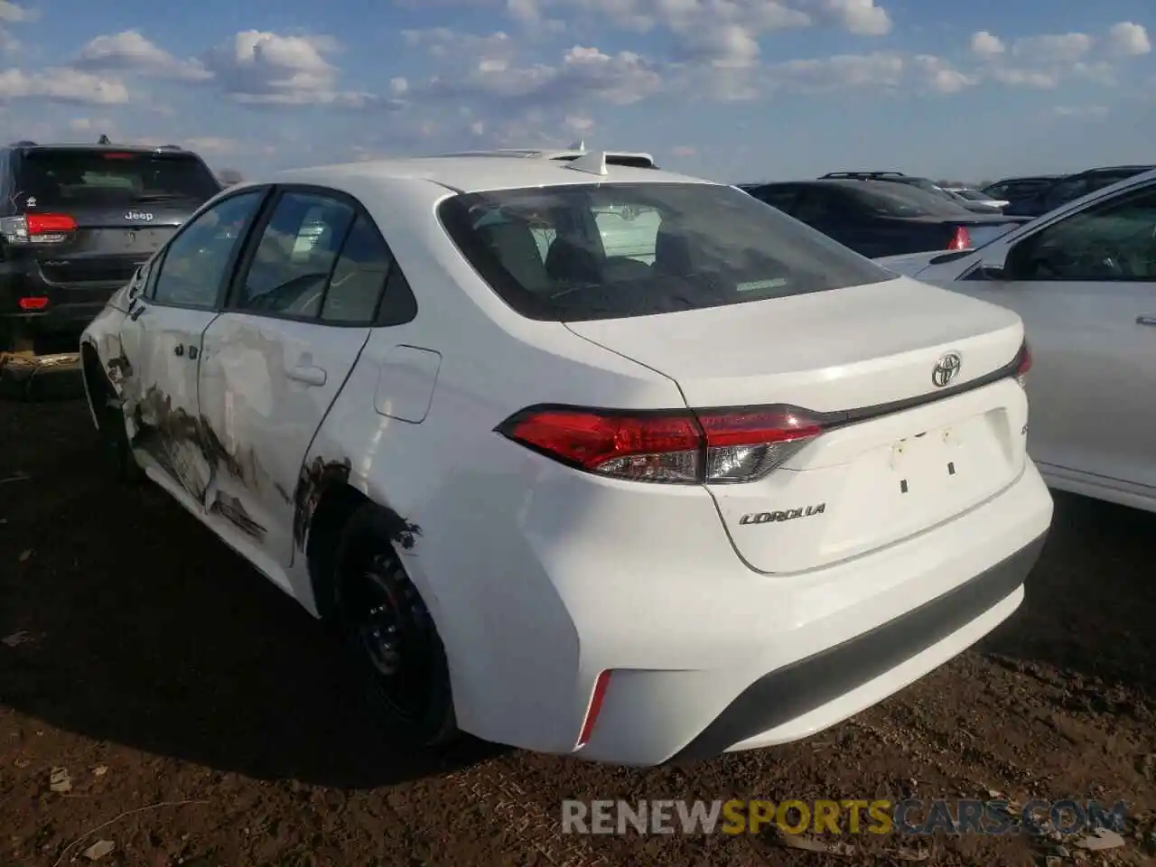 3 Photograph of a damaged car 5YFEPMAE7MP247725 TOYOTA COROLLA 2021