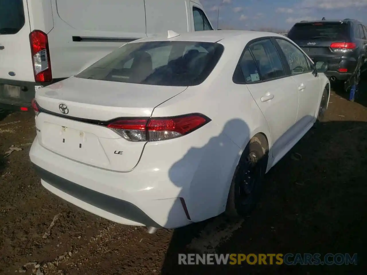 4 Photograph of a damaged car 5YFEPMAE7MP247725 TOYOTA COROLLA 2021