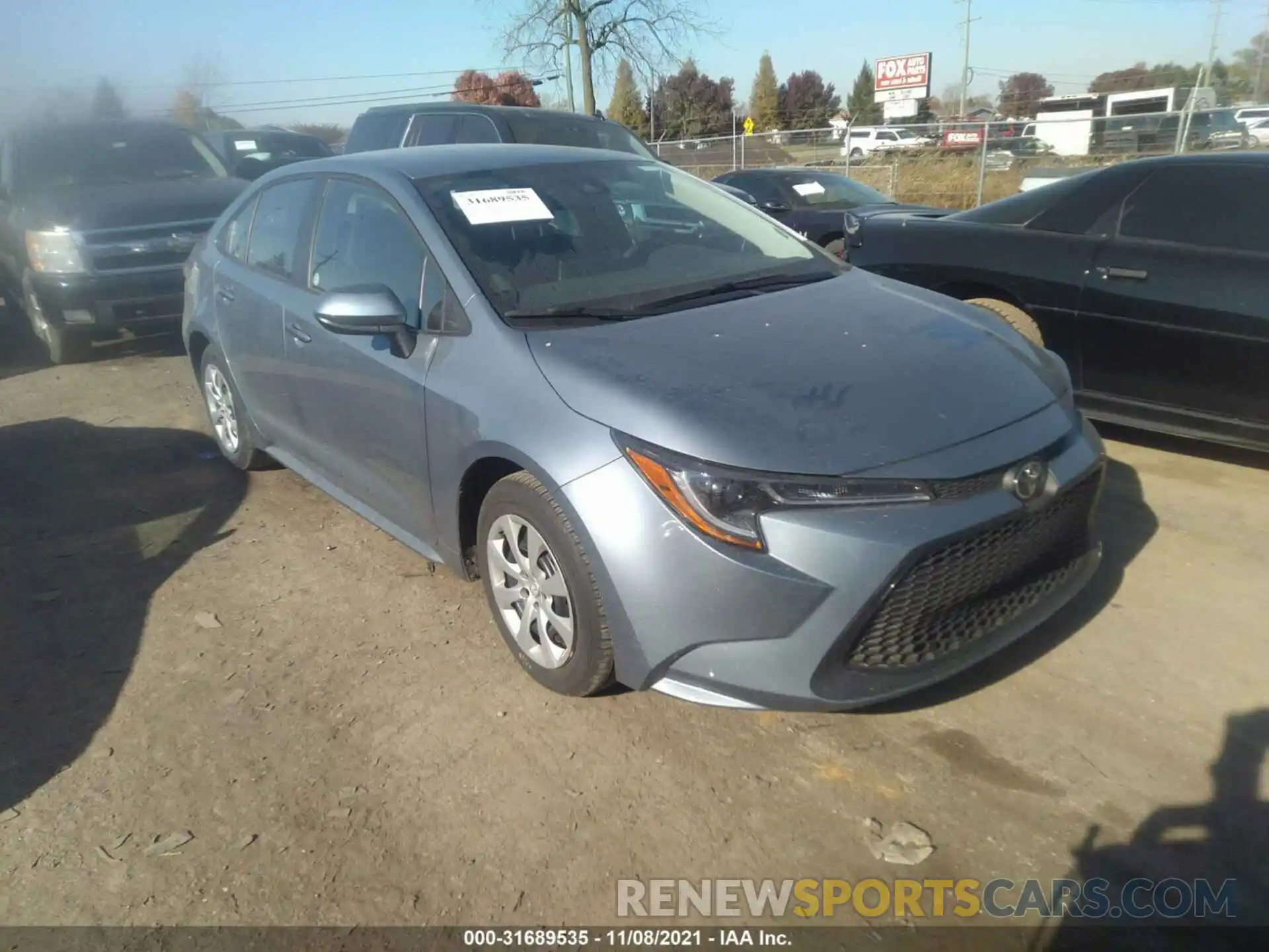 1 Photograph of a damaged car 5YFEPMAE7MP249796 TOYOTA COROLLA 2021