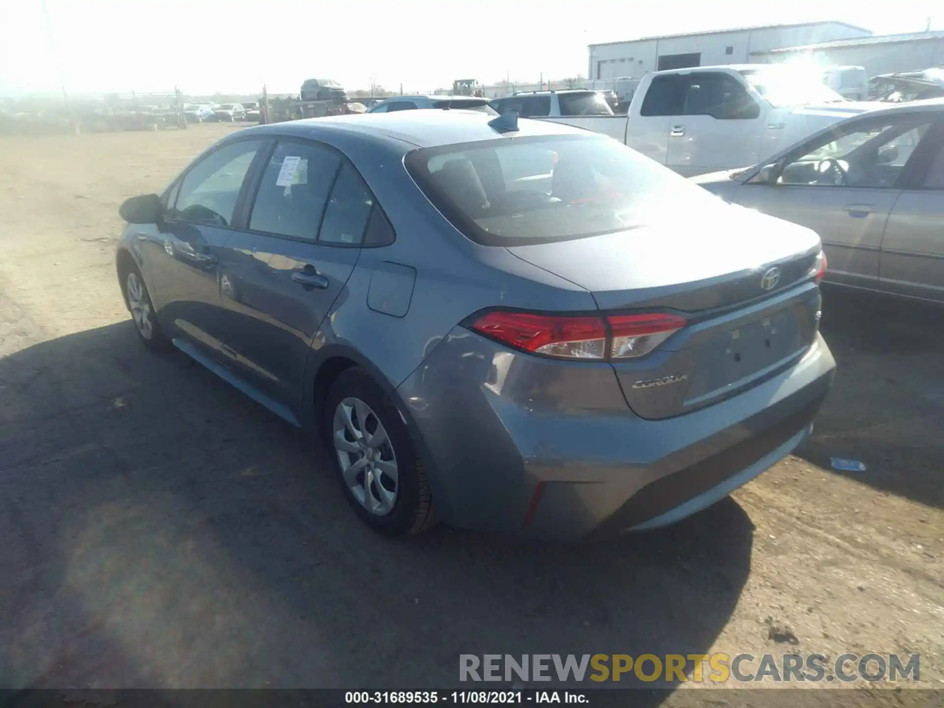 3 Photograph of a damaged car 5YFEPMAE7MP249796 TOYOTA COROLLA 2021