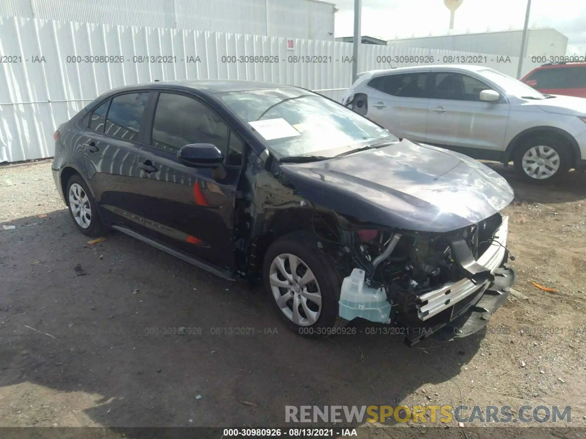 1 Photograph of a damaged car 5YFEPMAE7MP250155 TOYOTA COROLLA 2021