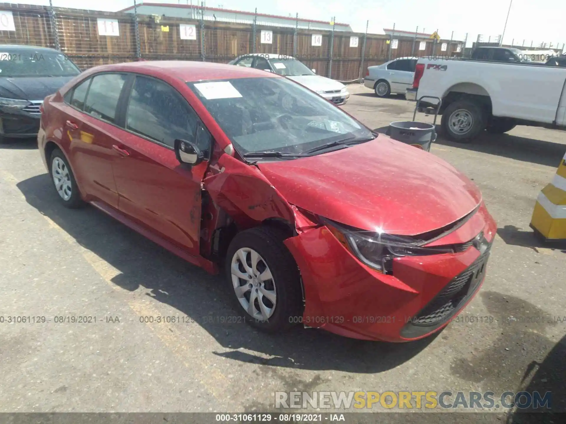 1 Photograph of a damaged car 5YFEPMAE7MP251516 TOYOTA COROLLA 2021