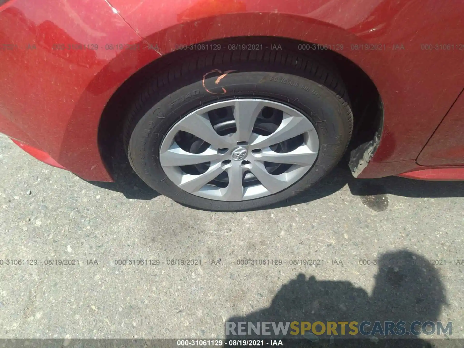 13 Photograph of a damaged car 5YFEPMAE7MP251516 TOYOTA COROLLA 2021