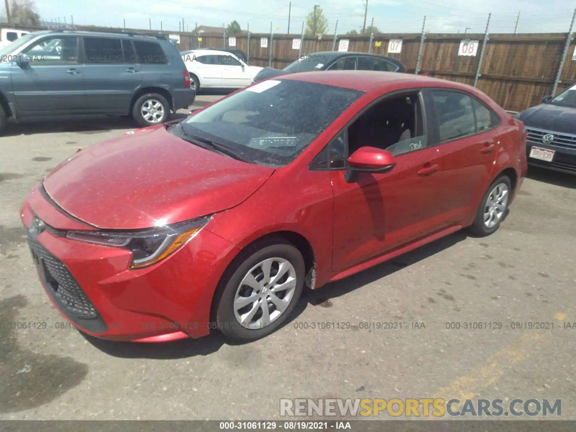 2 Photograph of a damaged car 5YFEPMAE7MP251516 TOYOTA COROLLA 2021