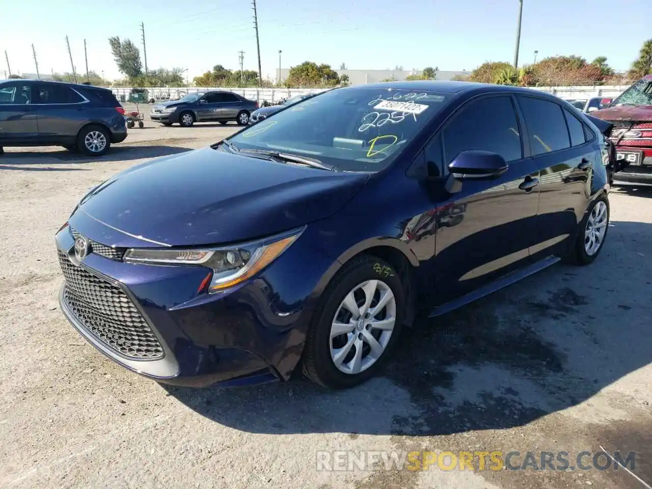 2 Photograph of a damaged car 5YFEPMAE7MP252259 TOYOTA COROLLA 2021