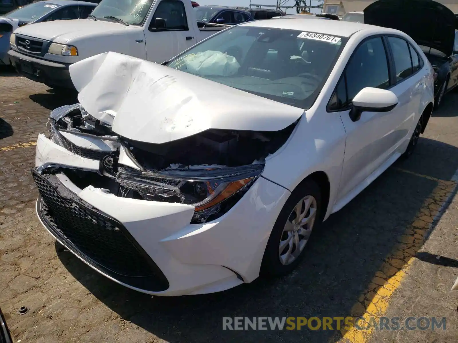 2 Photograph of a damaged car 5YFEPMAE7MP252584 TOYOTA COROLLA 2021