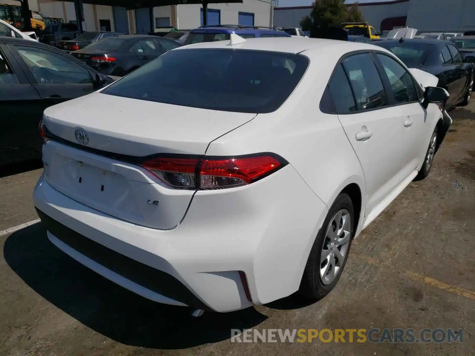 4 Photograph of a damaged car 5YFEPMAE7MP252584 TOYOTA COROLLA 2021