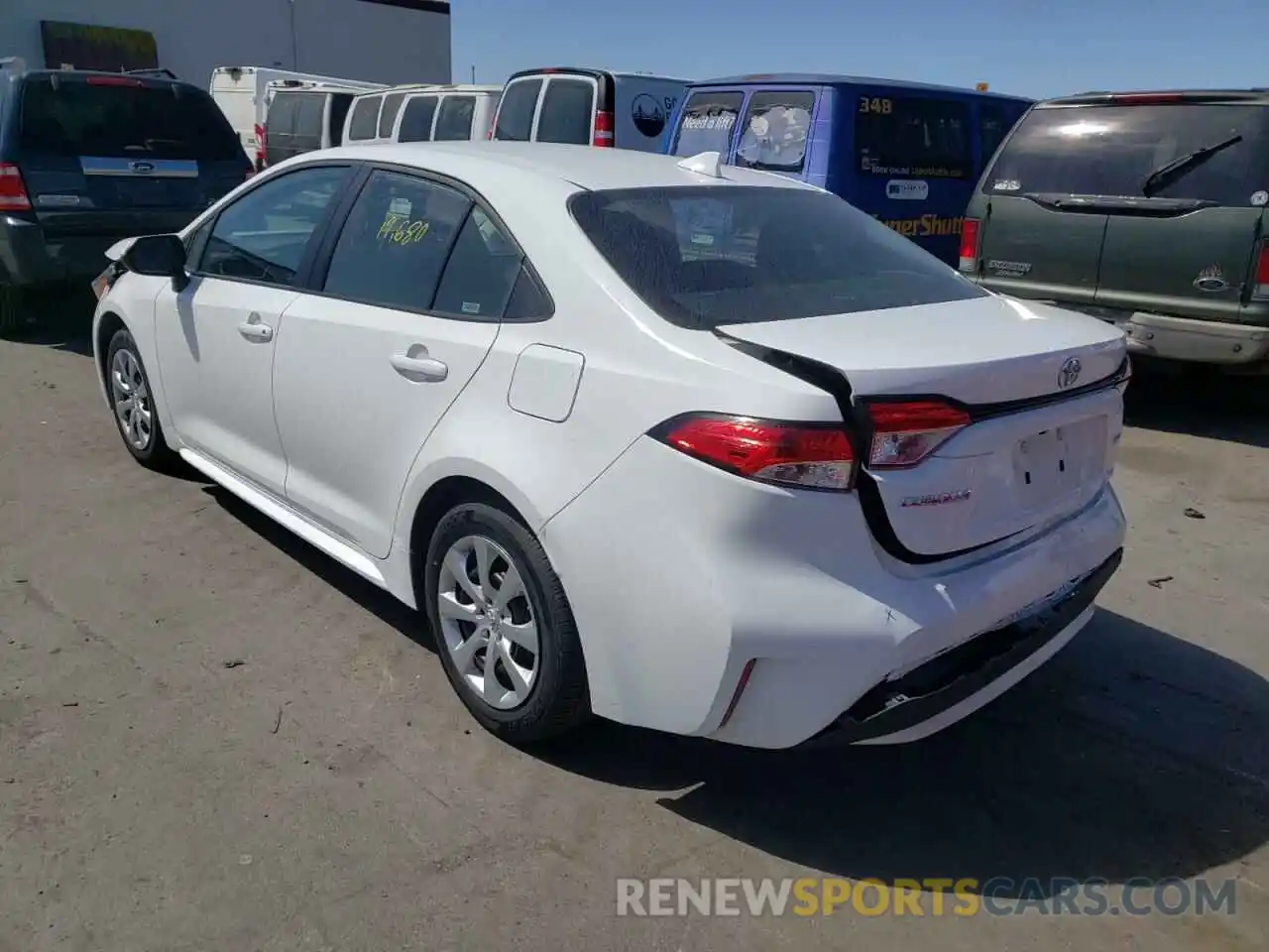 3 Photograph of a damaged car 5YFEPMAE7MP252956 TOYOTA COROLLA 2021