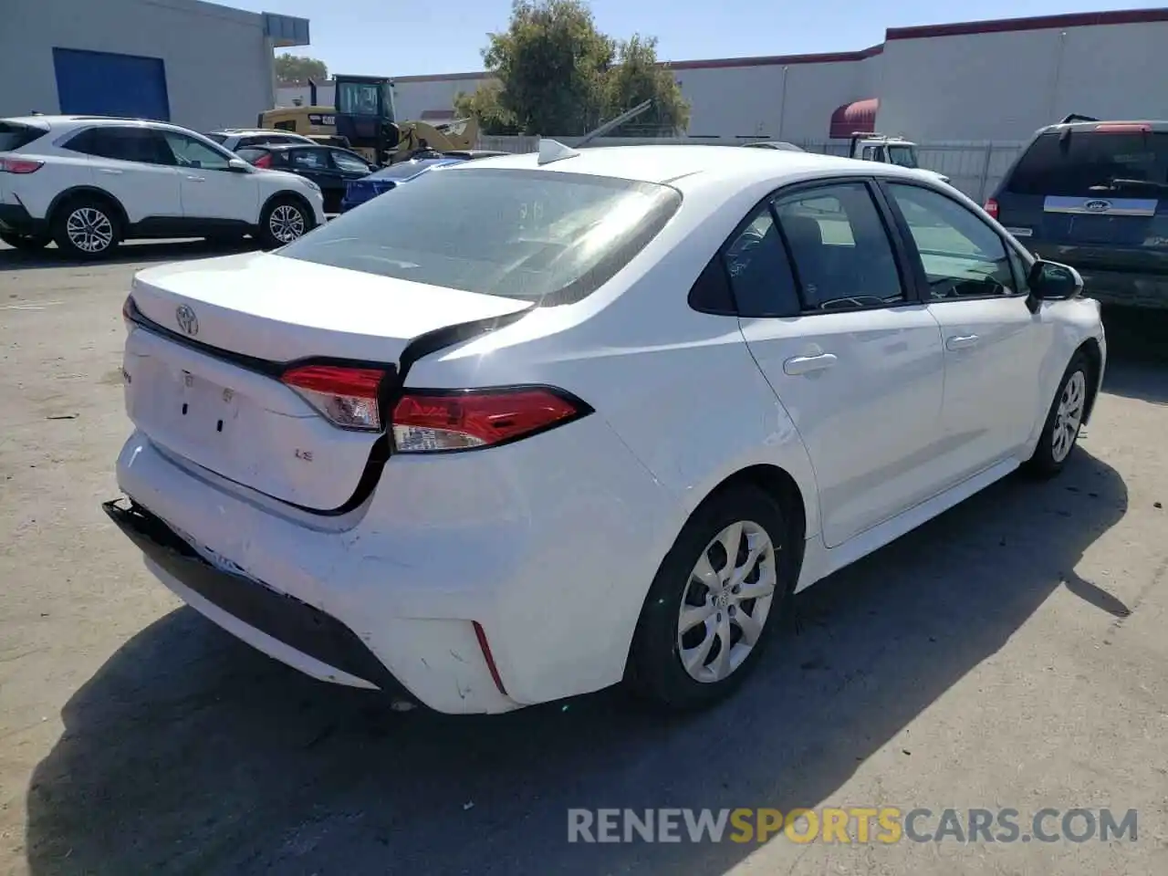 4 Photograph of a damaged car 5YFEPMAE7MP252956 TOYOTA COROLLA 2021