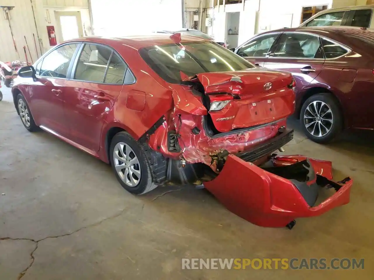 3 Photograph of a damaged car 5YFEPMAE7MP253444 TOYOTA COROLLA 2021