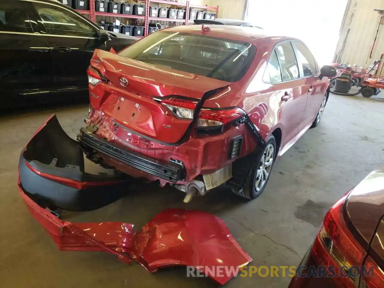 4 Photograph of a damaged car 5YFEPMAE7MP253444 TOYOTA COROLLA 2021