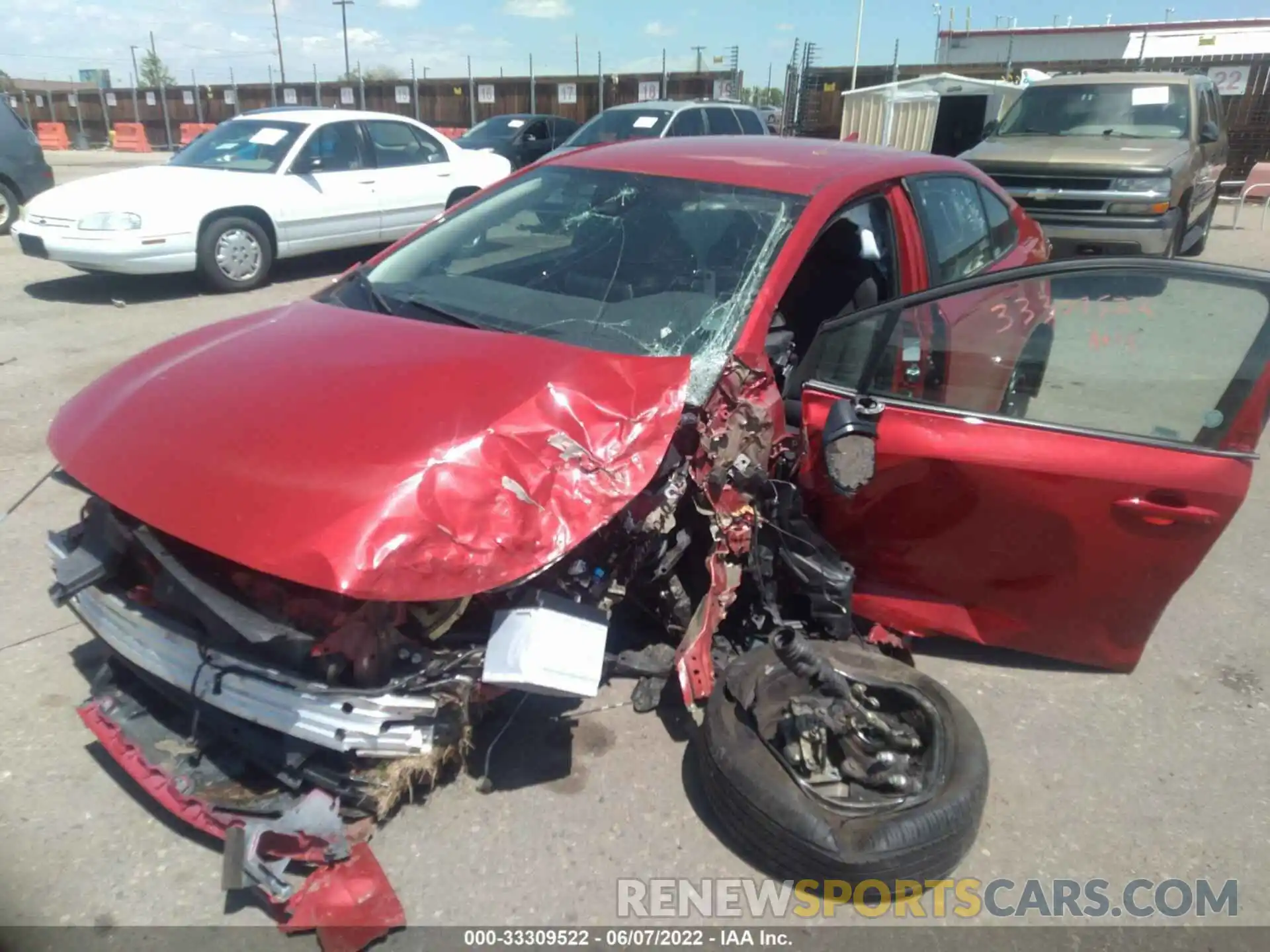 2 Photograph of a damaged car 5YFEPMAE7MP253640 TOYOTA COROLLA 2021