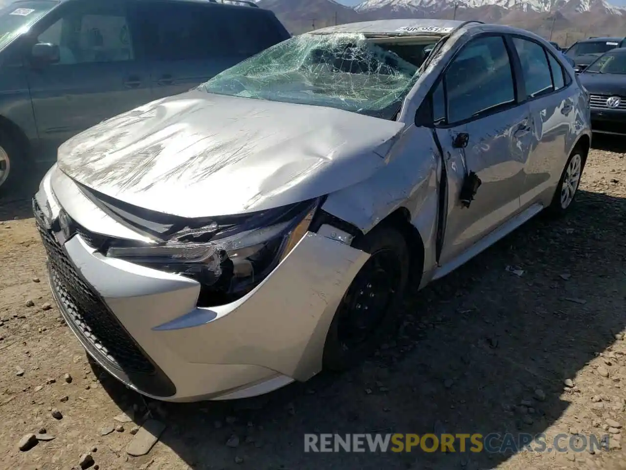 2 Photograph of a damaged car 5YFEPMAE7MP254111 TOYOTA COROLLA 2021