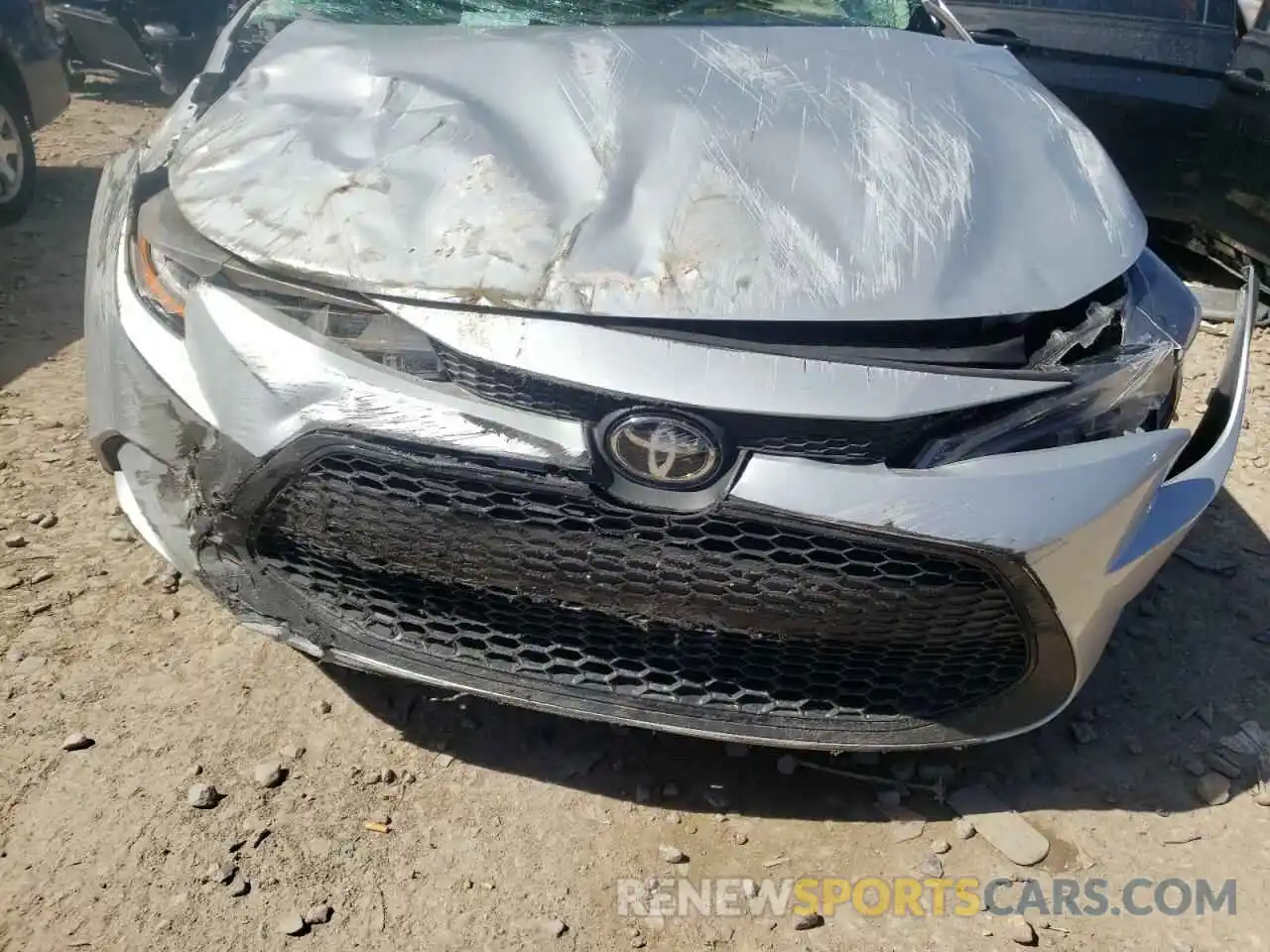 9 Photograph of a damaged car 5YFEPMAE7MP254111 TOYOTA COROLLA 2021